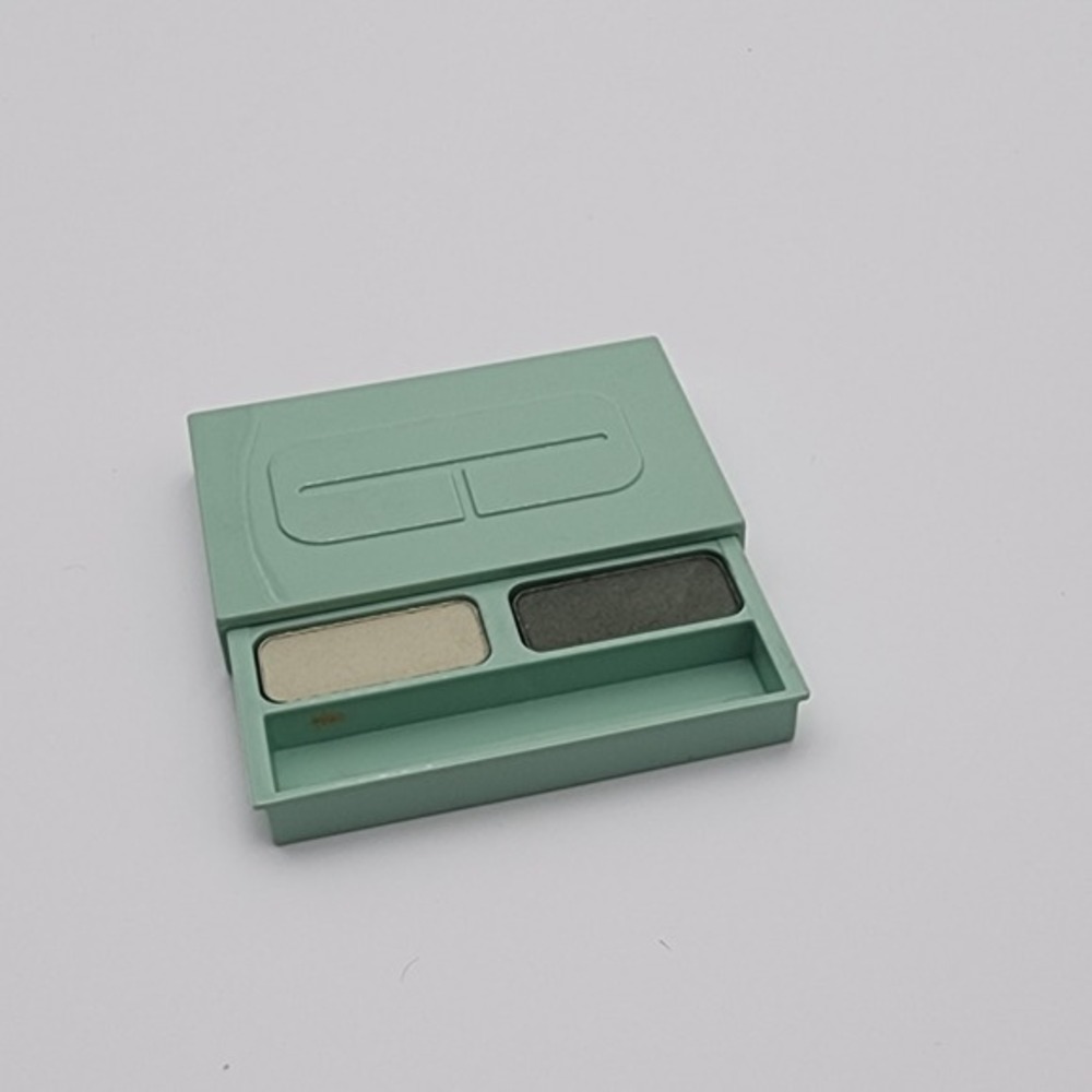 Vintage Clinique High Impact Eye Shadow Duo Jaded Green Case New Old Stock Rare